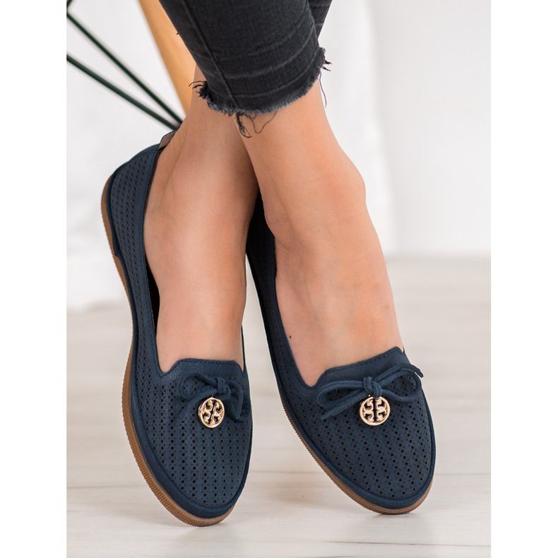 Bailarinas VINCEZA elegantes azul marinho 2