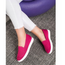 Via Giulia  Slipons na plataforma rosa 1