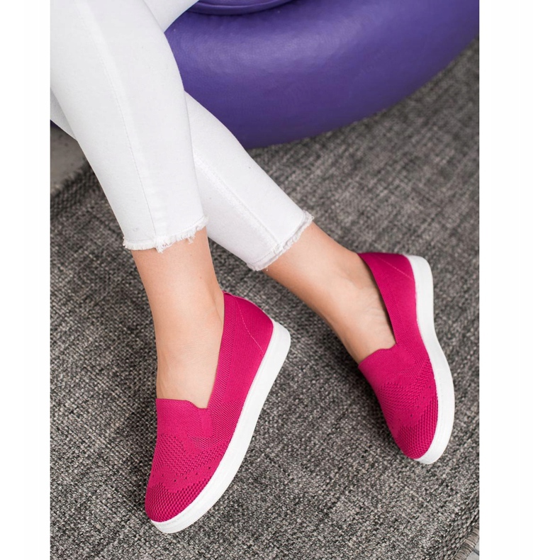 Via Giulia  Slipons na plataforma rosa 1