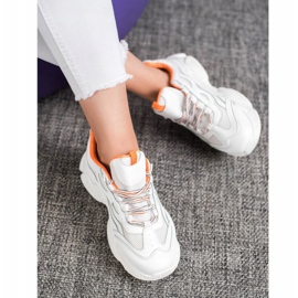 SHELOVET Tênis com cordões branco 1