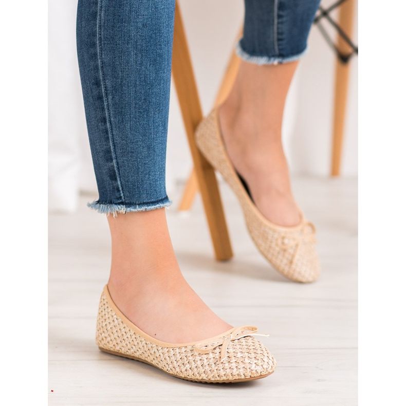 Small Swan Bailarinas trançadas castanho 1