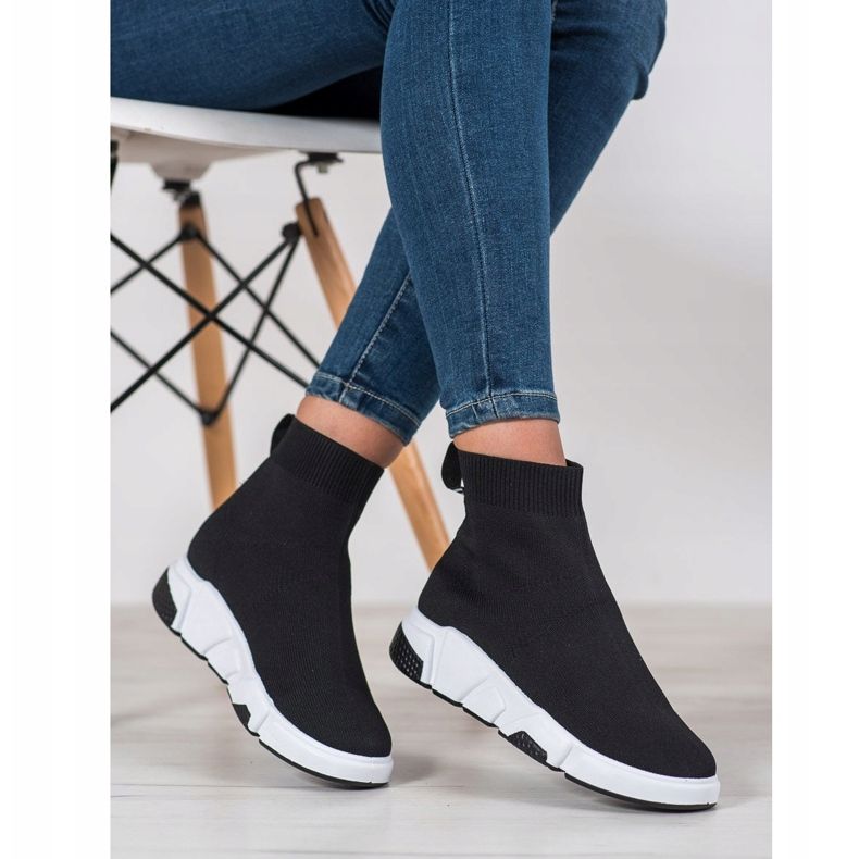 SHELOVET Calçado desportivo sobre o tornozelo preto 1