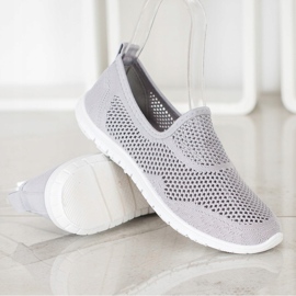 Bona Slipons Openwork cinza 2