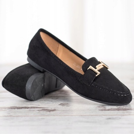 Anesia Paris Mocassins elegantes preto 1