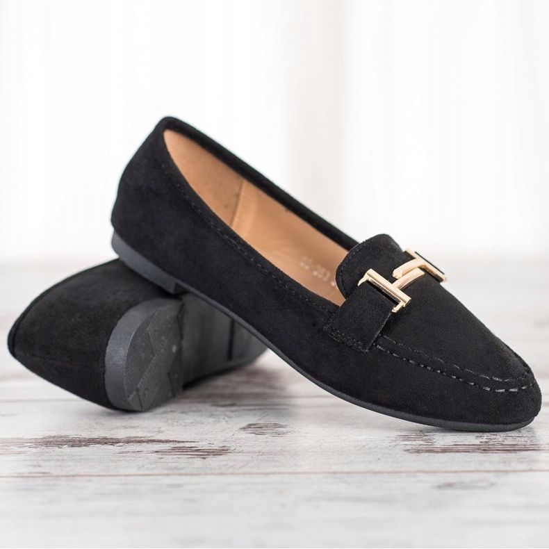 Anesia Paris Mocassins elegantes preto 1