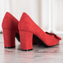 W. Potocki Bombas de purpurina com arco vermelho 1 W. Potocki Bombas de purpurina com arco vermelho 1