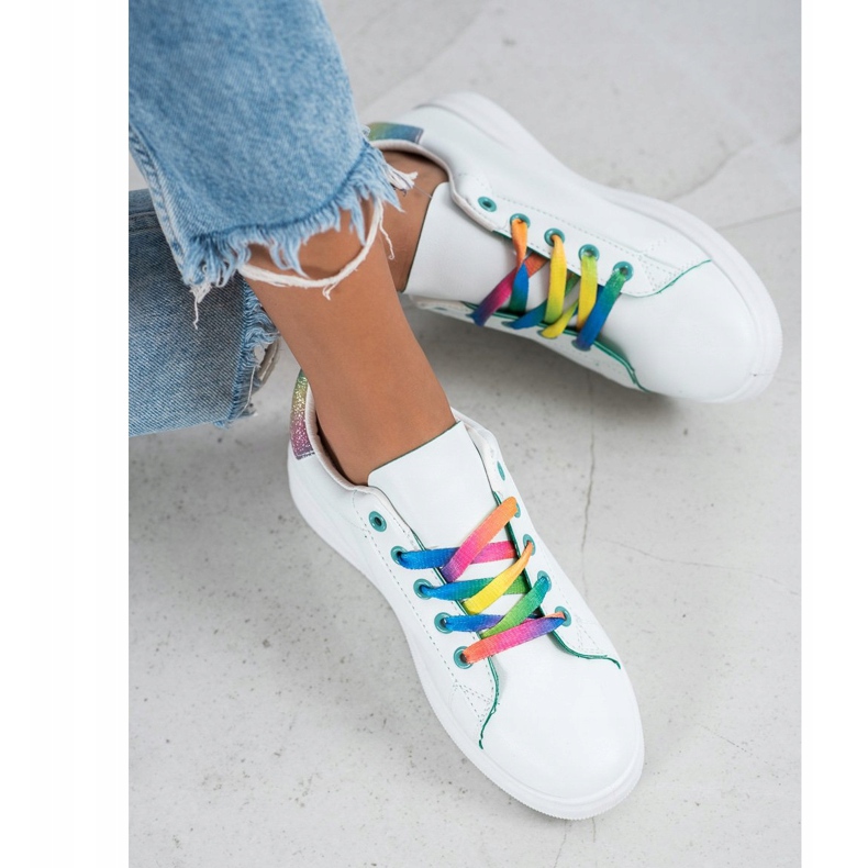 SHELOVET Calçados Esportivos da Moda branco multicolorido 1