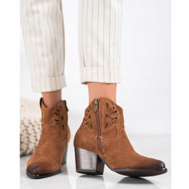 Botas de cowboy VINCEZA a céu aberto marrom 2