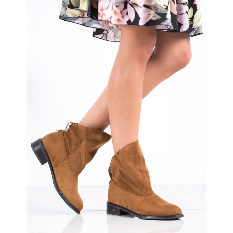 Botas de deslizamento VINCEZA marrom 1