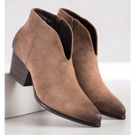 Botas VINCEZA curtas bege 2