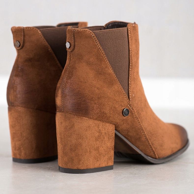 Botas castanhas VINCEZA marrom 2