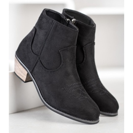 Best Shoes Botas em poste baixo preto 1