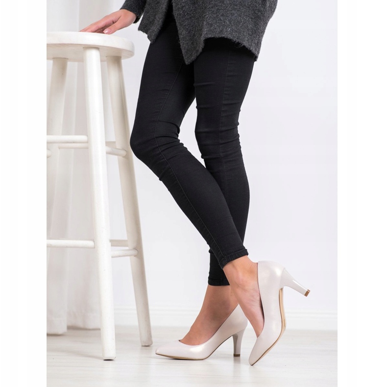 Goodin Bombas elegantes bege 1