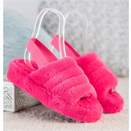 Seastar Chinelos Quentes Com Pele rosa 1