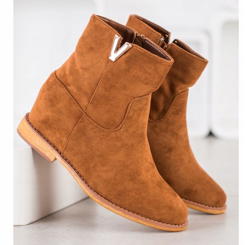 Sergio Todzi Botas de cunha elegantes castanho 1