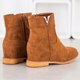 Sergio Todzi Botas de cunha elegantes marrom 2