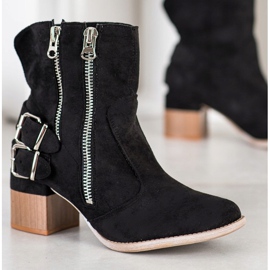 Bella Paris Botas pretas da moda preto 1