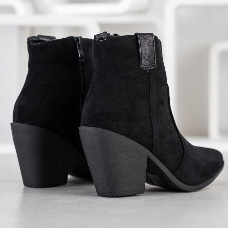 Small Swan Botas elegantes no Spitz preto 1