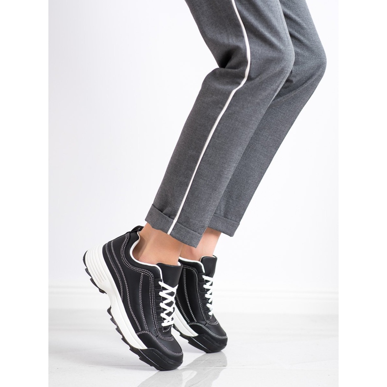 Kylie Tênis da moda preto 1