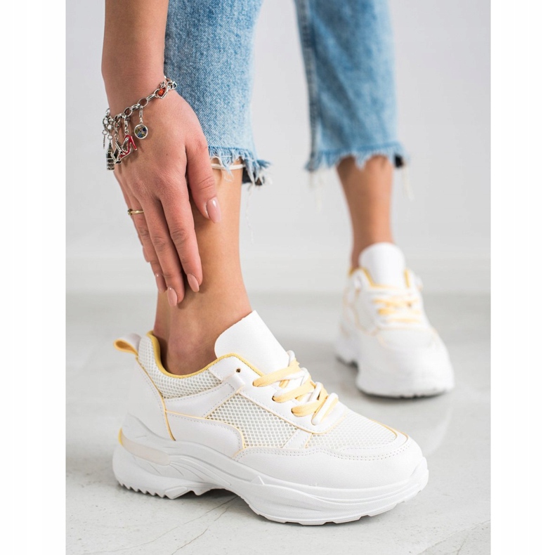 SHELOVET Tênis branco clássico 2