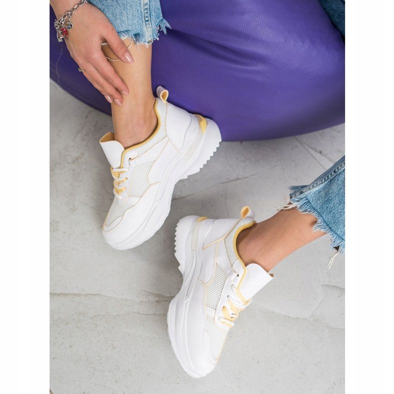 SHELOVET Tênis branco clássico 1