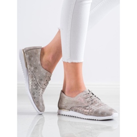 Kylie Sapatos de couro a céu aberto marrom multicolorido 2