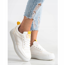 SHELOVET Ser esportivo com couro ecológico branco 2