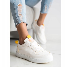 SHELOVET Ser esportivo com couro ecológico branco 1