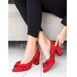 Sapatos vermelhos com laço Vinceza 2 Sapatos vermelhos com laço Vinceza 2