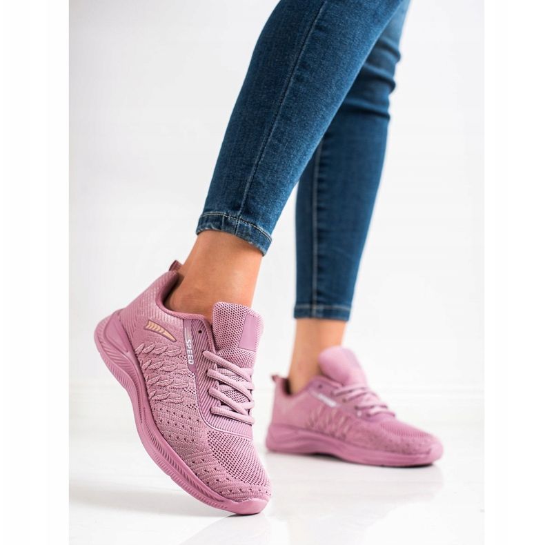 Bona Tênis esportivos para corrida rosa 1