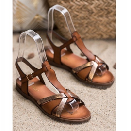 Sandálias marrons de Sergio Leone castanho 1