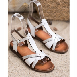 Sandálias brancas de Sergio Leone branco 1