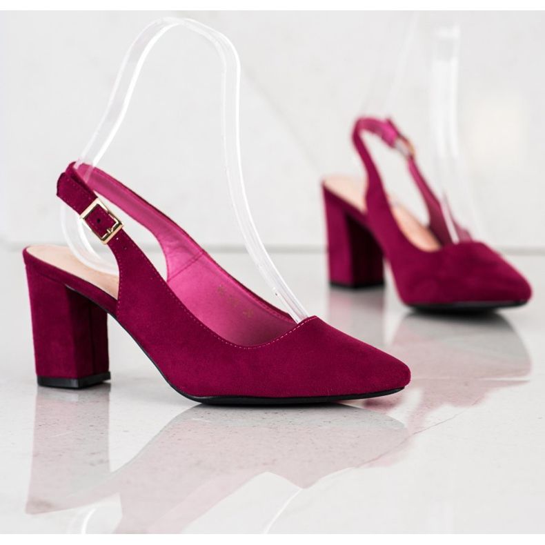 Bombas com salto aberto, de Sergio Leone vermelho multicolorido 2