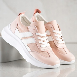 SHELOVET sapatos esportivos de plataforma rosa 2