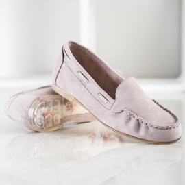 Mocassins cinza por Sergio Leone bege 1