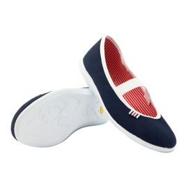 Tênis feminino Checo Befado 493q002 azul marinho branco 3