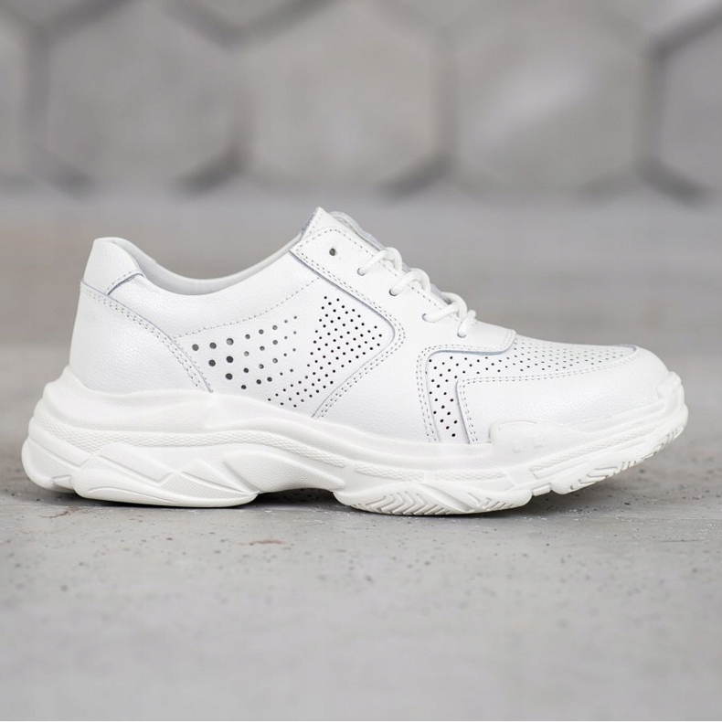 Filippo Tênis Clássicos De Couro branco 2