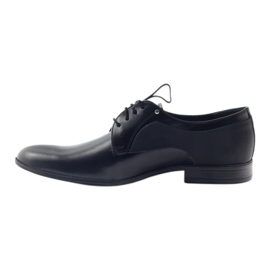 Tur Sapatos de couro masculino clássico 296 preto 2