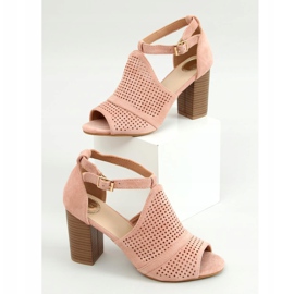 Sandálias rosa com salto aberto CZ-10220 rosa 1