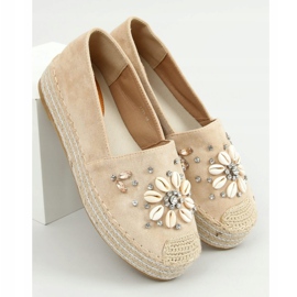 Alpercatas bege com conchas 2798 Beige 1