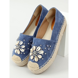 Alpercatas azuis com conchas 2798 Blue azul 1