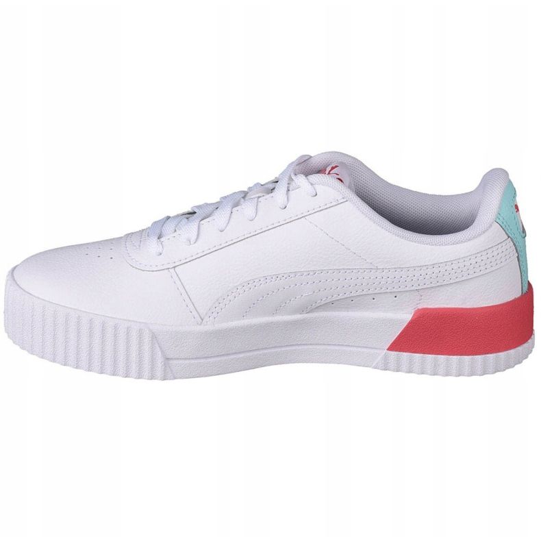 Puma Carina L Jr 370677 23 sapatos branco preto 1