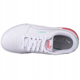 Puma Carina L Jr 370677 23 sapatos branco preto 2
