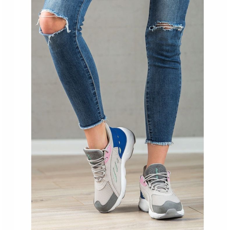 Ax Boxing Calçados esportivos confortáveis cinza multicolorido 2