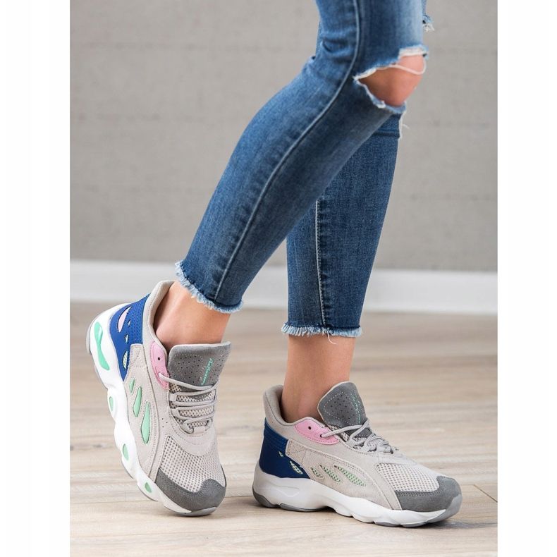 Ax Boxing Calçados esportivos confortáveis cinza multicolorido 1