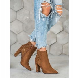 Seastar Botas de camurça com zircônia cúbica marrom 1