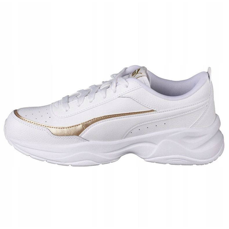 Sapatos Puma Cilia Mode Lux W 375732 02 branco dourado 1