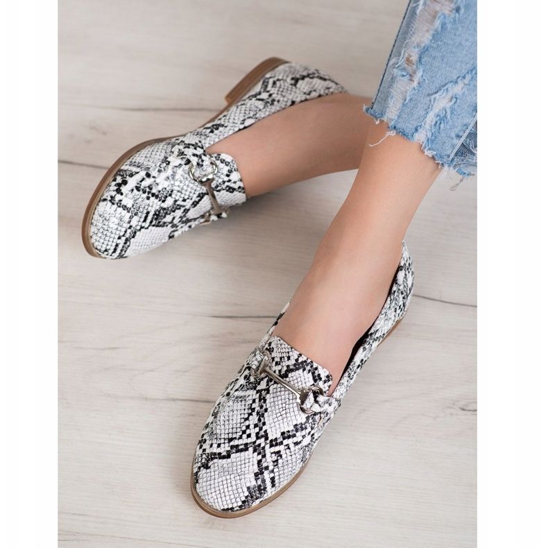 Seastar Mocassins elegantes com estampa de cobra multicolorido 1 Seastar Mocassins elegantes com estampa de cobra multicolorido 1