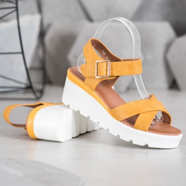 Weide Sandálias da Moda amarelo 1