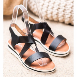 Weide Sandálias na plataforma preto 1